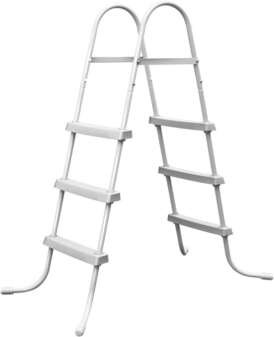 Above Ground Pool Ladder, Heavy Duty Luxury Pool Ladder, Corrosion Resistant Metal Frame, Suitable for Pools up 42 Inches tdeep Above Ground, Easy to Assemble and Climb,Anti Slip - SIMILAR Different color than the image
