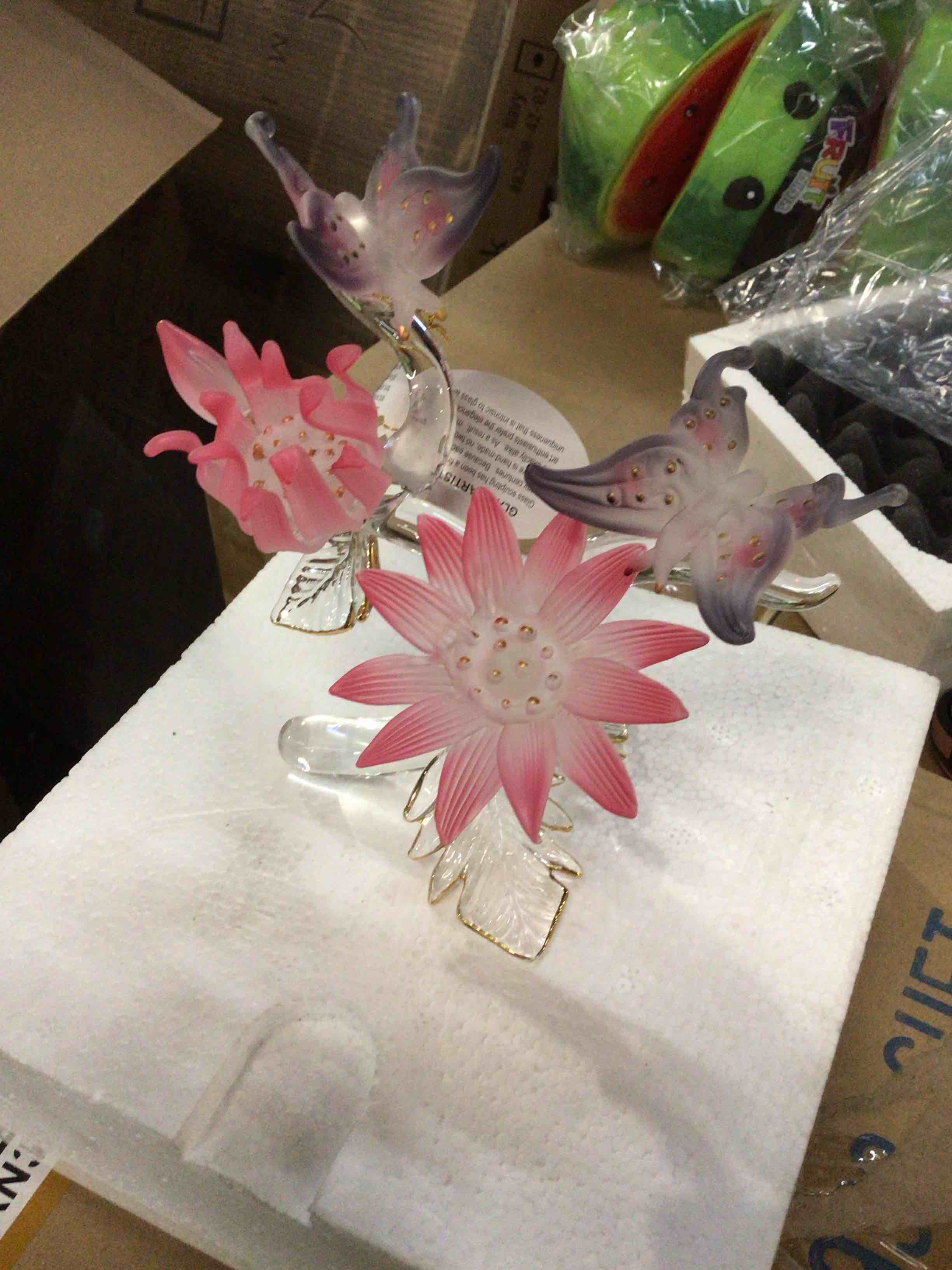 Unison Gifts FG-49 5 inch Butterflies With Chrysanthemums