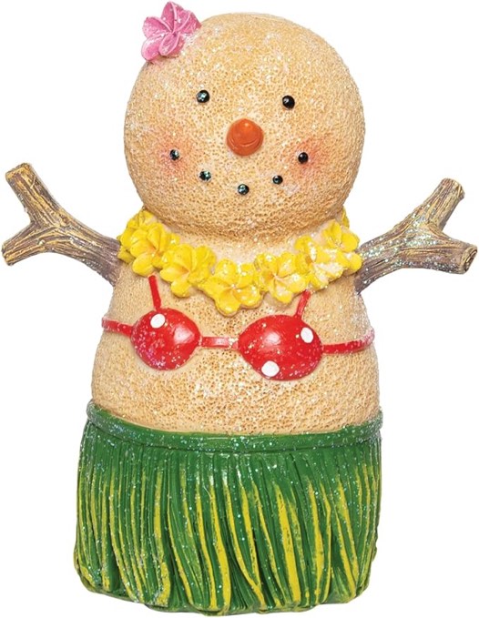 GALLERIE II Sand Snowlady Hula Figurine Green - pack 3 similar to the stock 