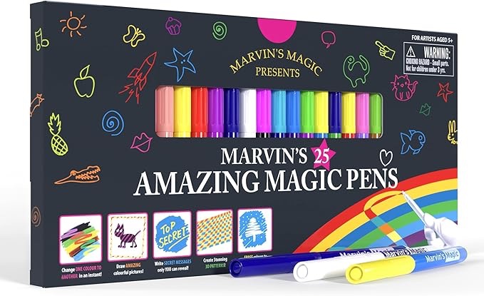 Marvin s Magic - 25 Amazing Magic Pens Colored Pens Art Supplies for Kids