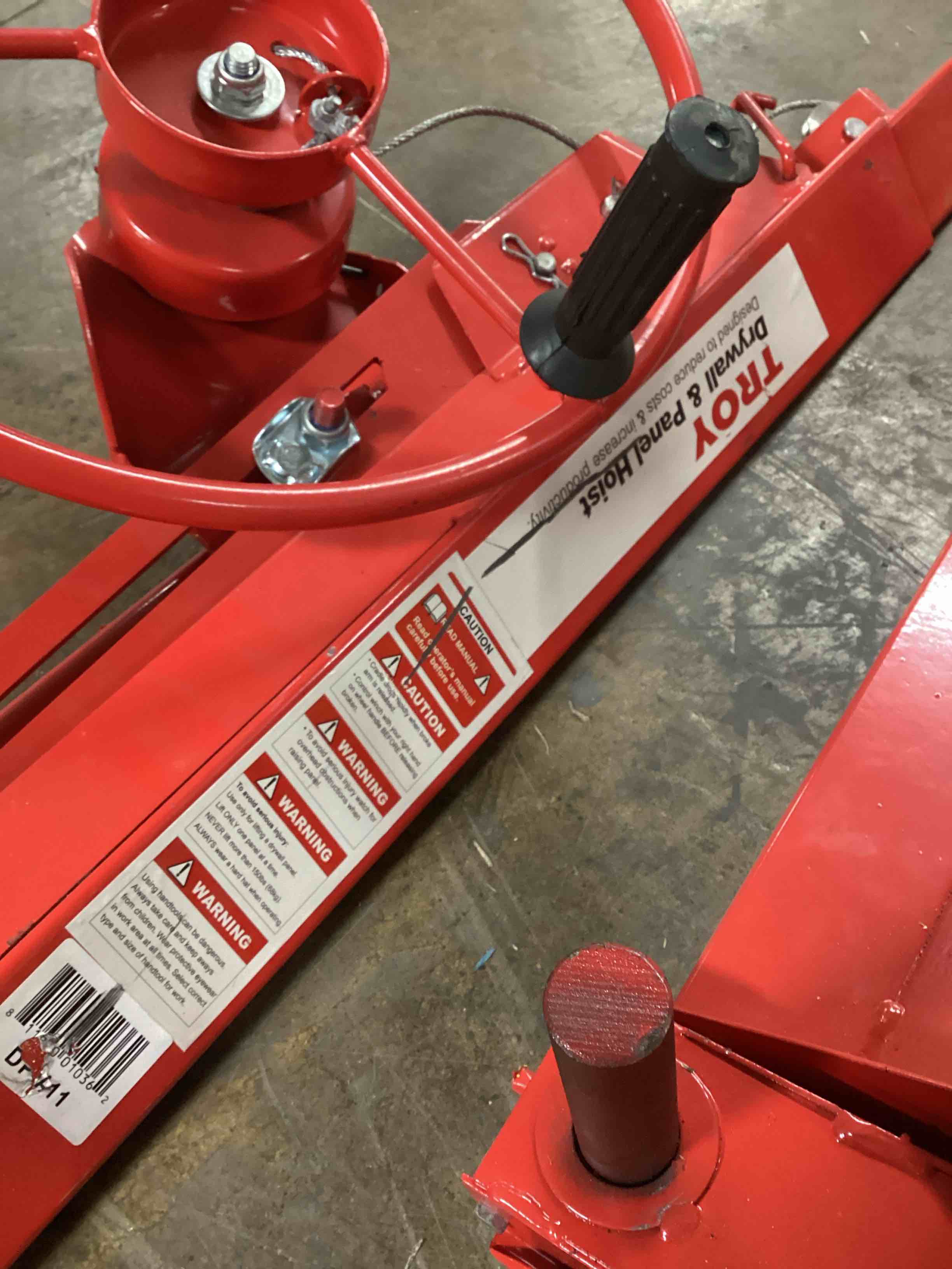 Condition photo showing As Is for 11ft. Drywall Rolling Lifter Panel Hoist Jack Lockable Tool (Needs Assembled)