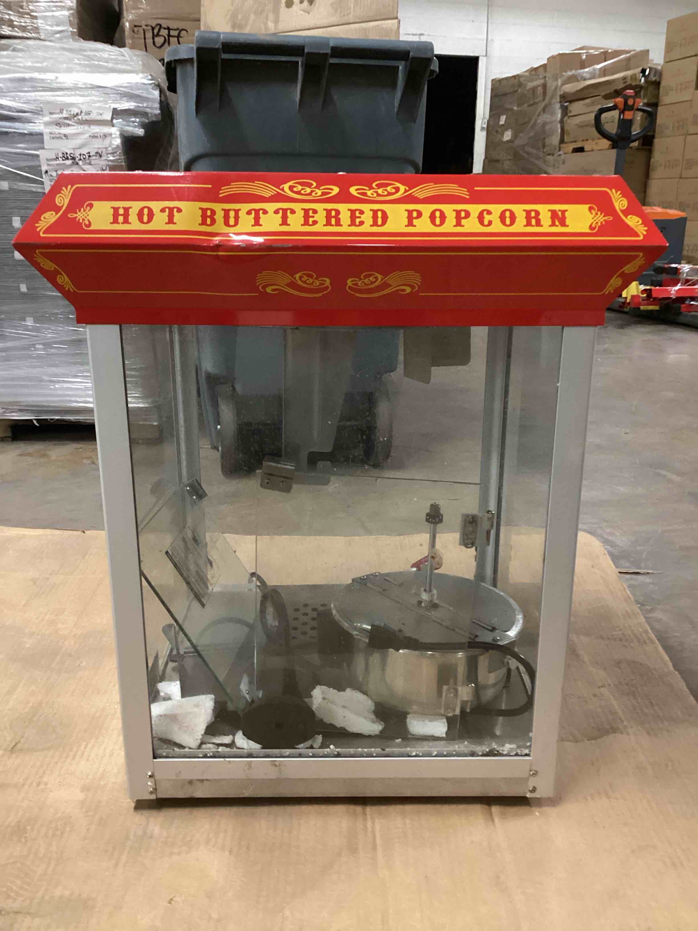 Condition photo showing As Is for FunTime 8OZ RED BAR TABLE TOP POPCORN POPPER MAKER MACHINE