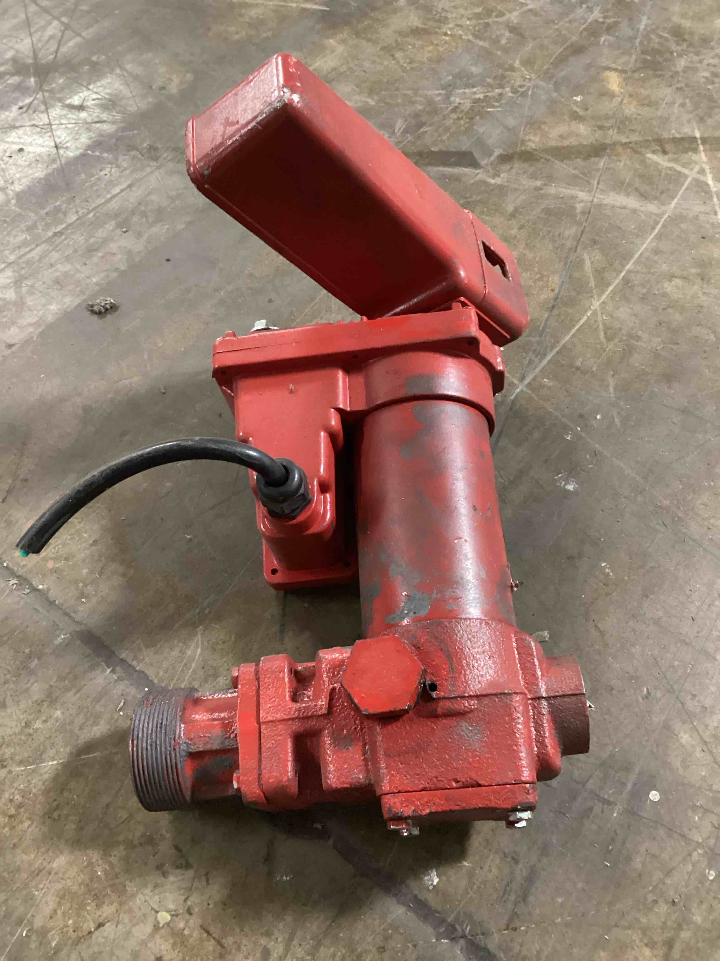 Condition photo showing As Is for Durostar 12-Volt 1/4 HP 20 GPM Fuel Transfer Pump