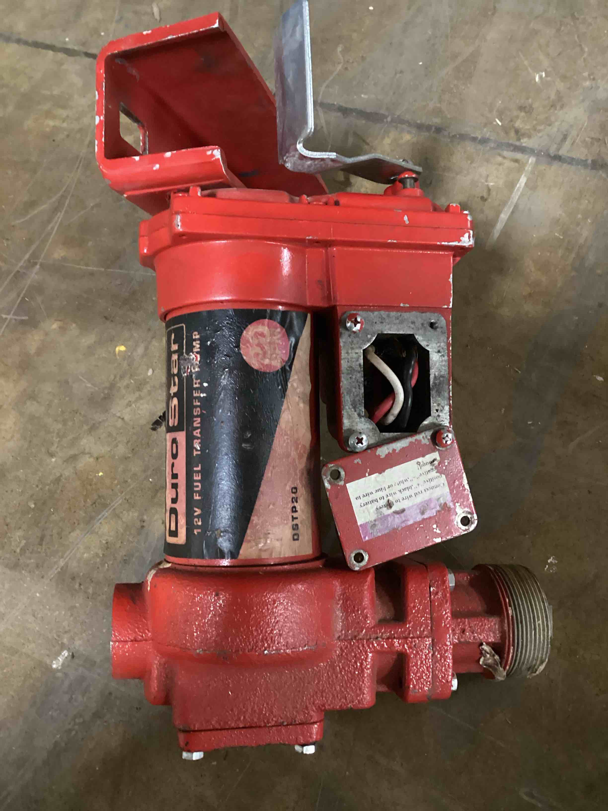 Durostar 12-Volt 1/4 HP 20 GPM Fuel Transfer Pump