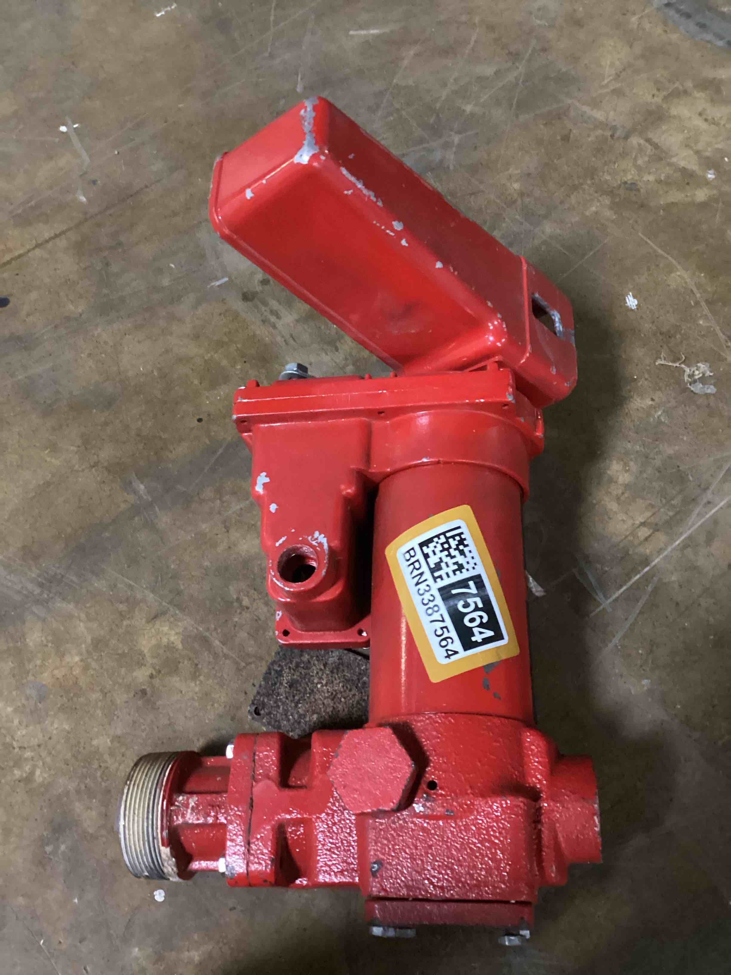 Condition photo showing As Is for Durostar 12-Volt 1/4 HP 20 GPM Fuel Transfer Pump