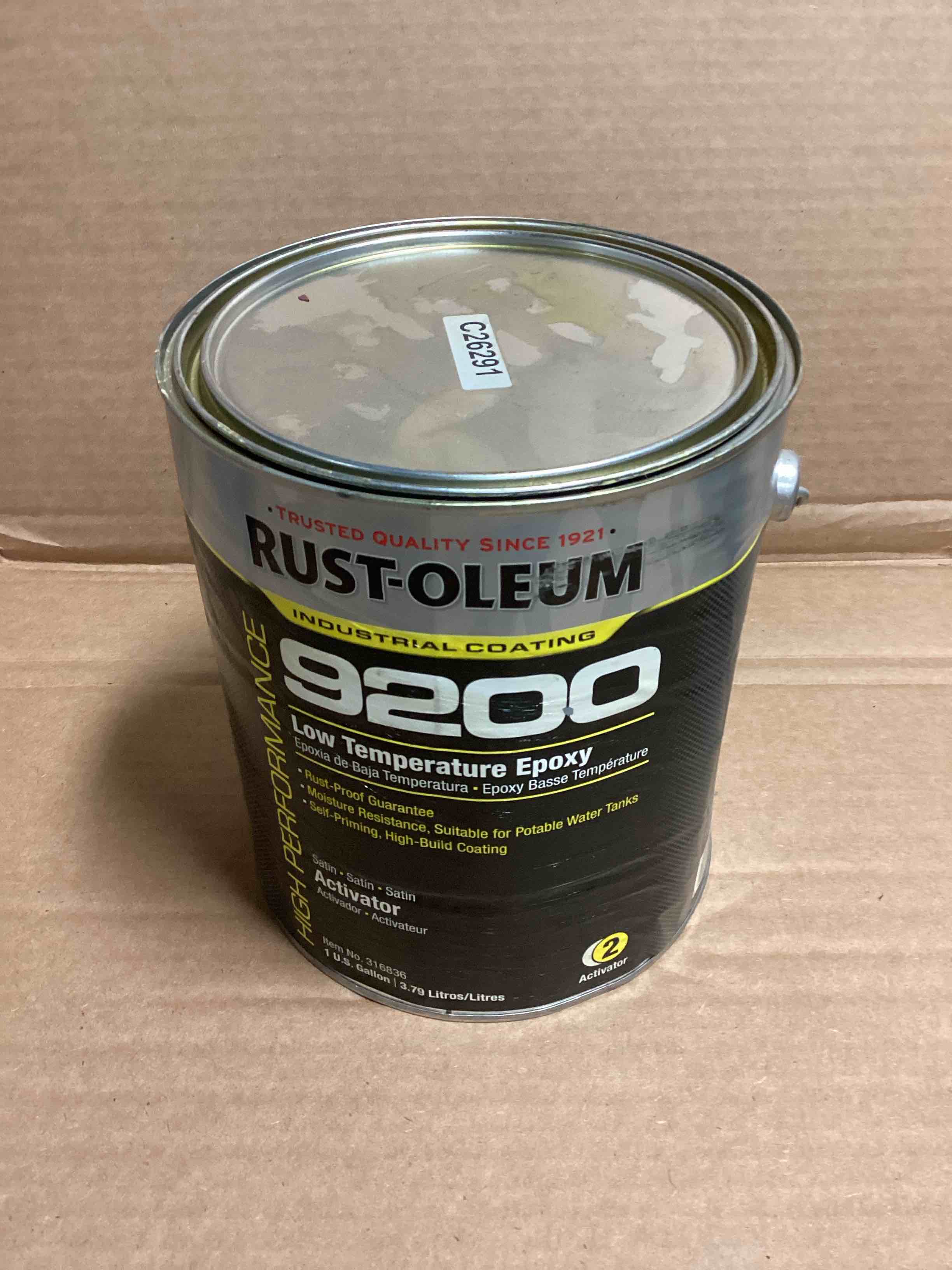 Condition photo showing As Is for Rust-Oleum Paint 1 gal. Size Clear Gloss 316836