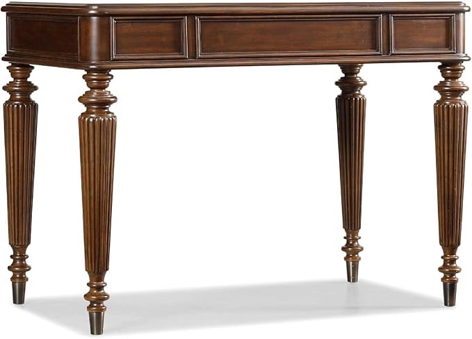 Hooker Furniture Computer Leg Desk in Cherry Brown Wood Finish