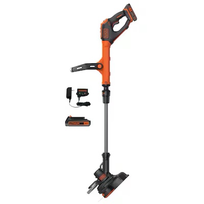BLACK+DECKER EASYFEED 20-volt max 12.0-in Straight Shaft 