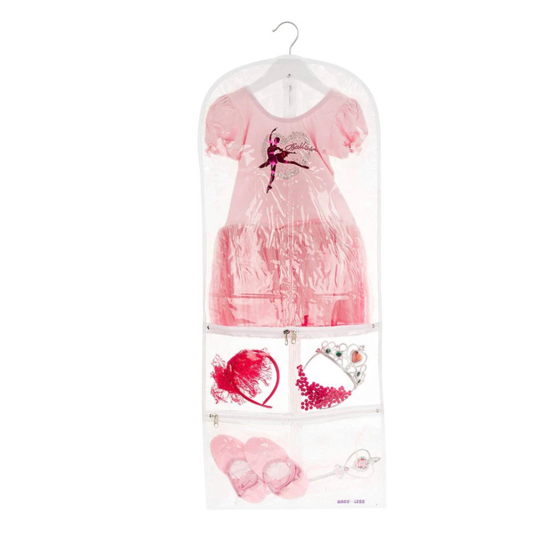 CLEAR CHILDREN'S MINI COSTUME GARMENT BAG KIDS CLOTHING 16 INCH X 40 INCH