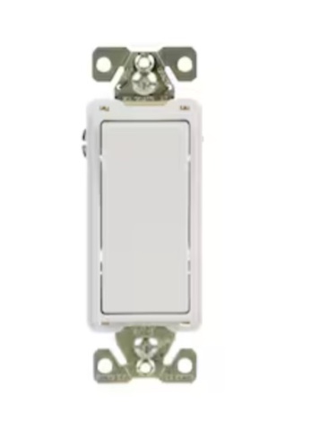 Eaton 20-amp 3-way Rocker Light Switch , White