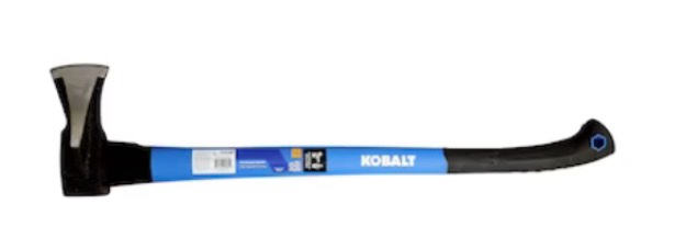Kobalt 4.5-lb Carbon steel Wood splitter with 33.25-in Steel Handle