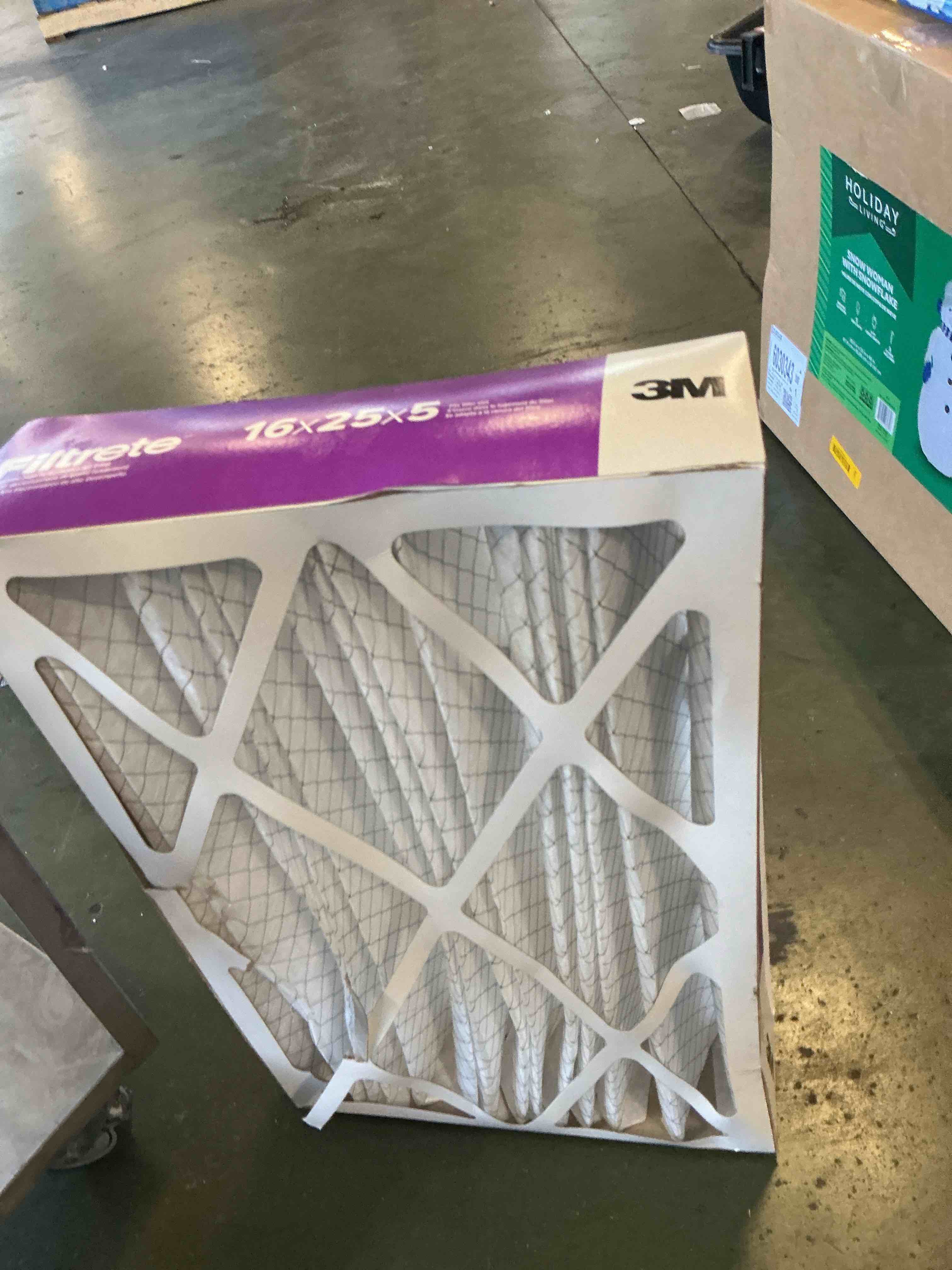filtrete 16x25x5 electrostatic high performance air filter