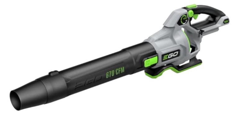 ego power+ leaf blower, cordless electric 670 cfm,