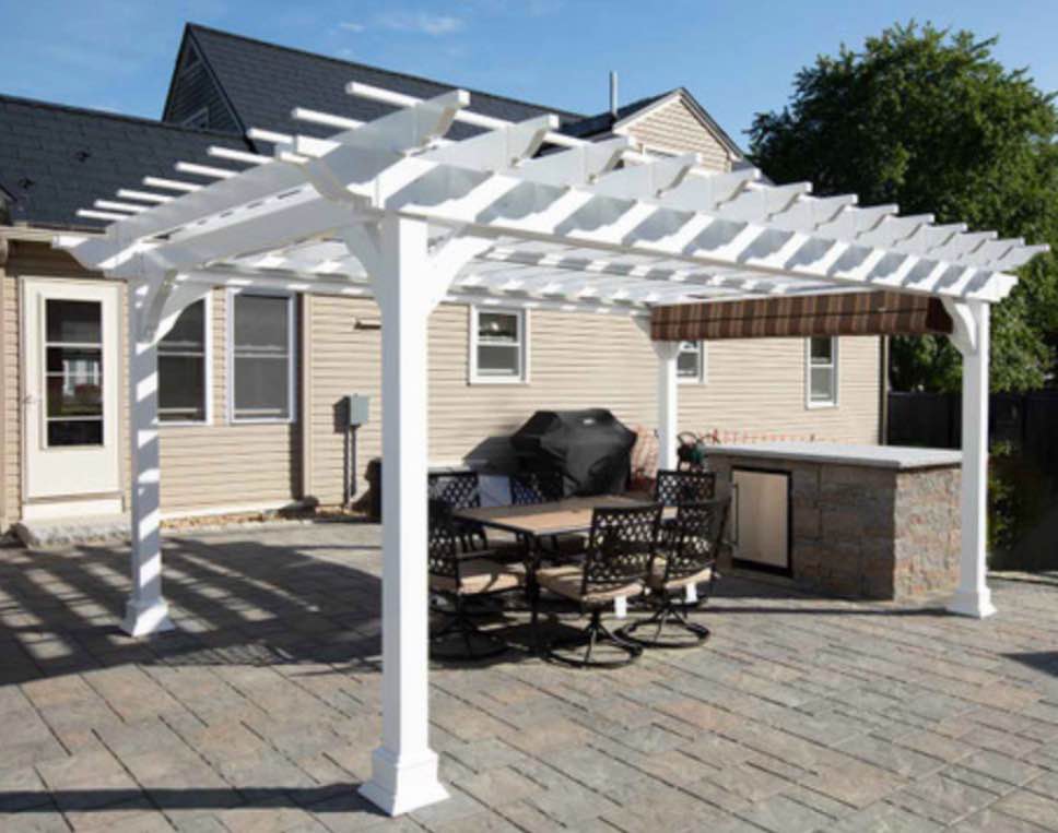 Classic Premium Vinyl Pergola (incomplete)(stock photo similar but not exact)