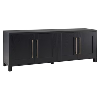 Hailey Home Chabot Traditional Black Grain 68-in W TV stand