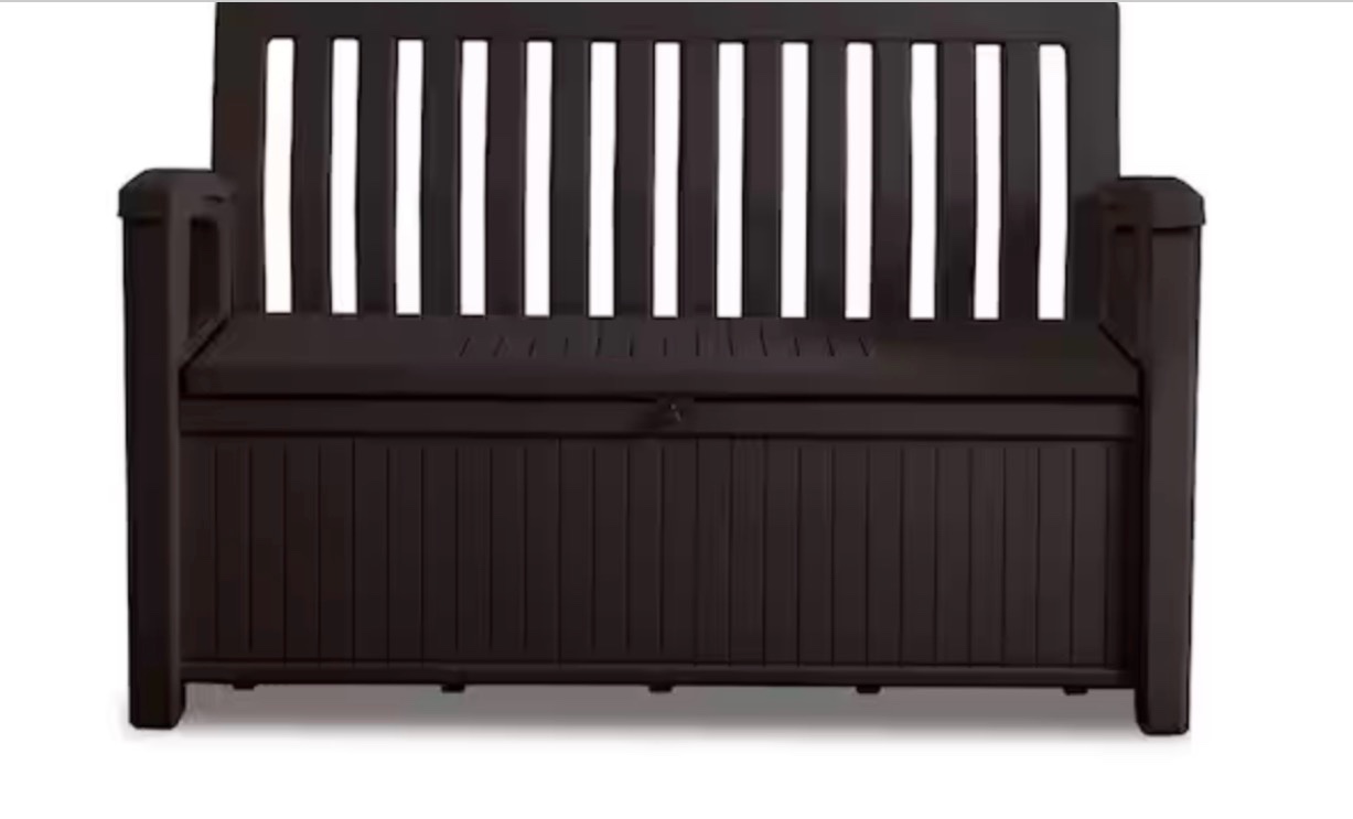 keter 60 gal storage bench