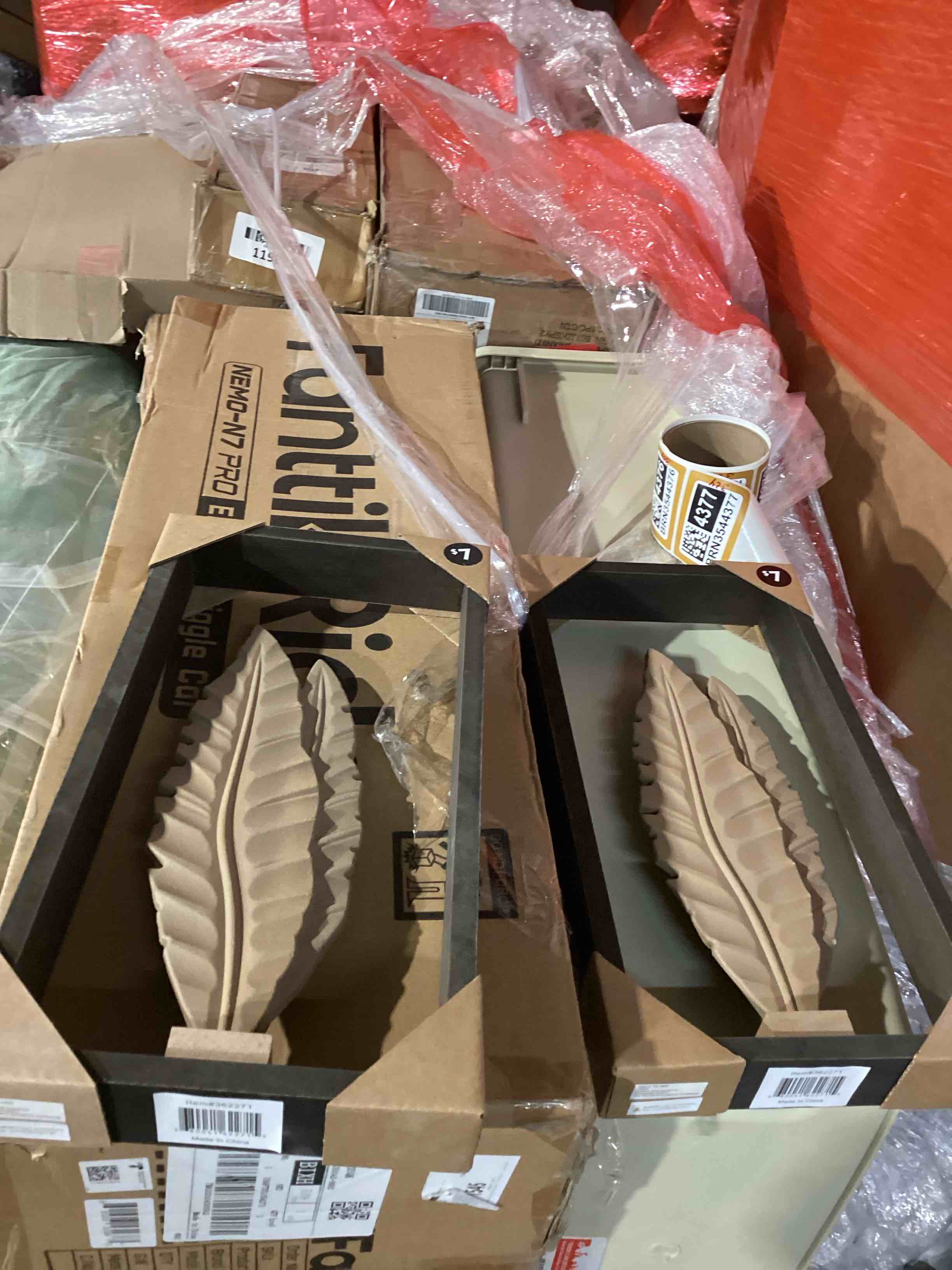 NCI HOME Trend Wall Decor Boxtop Leaf Set Of 2