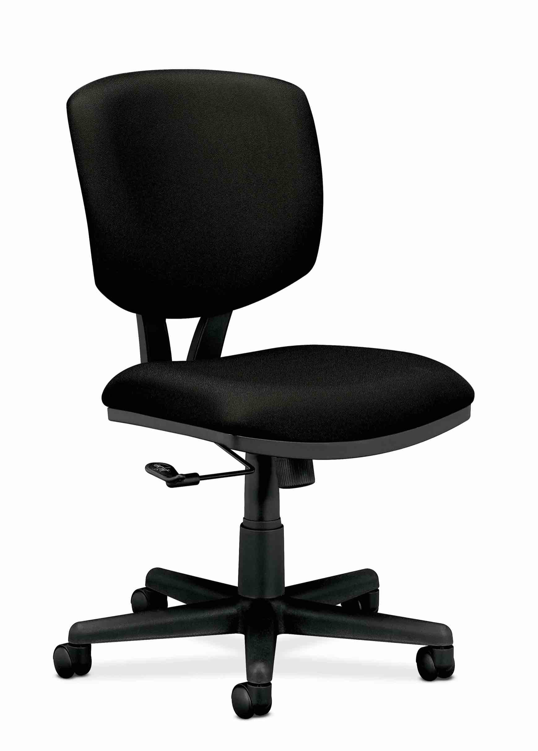 HON Volt Task Chair, Armless, in Black (H5701)