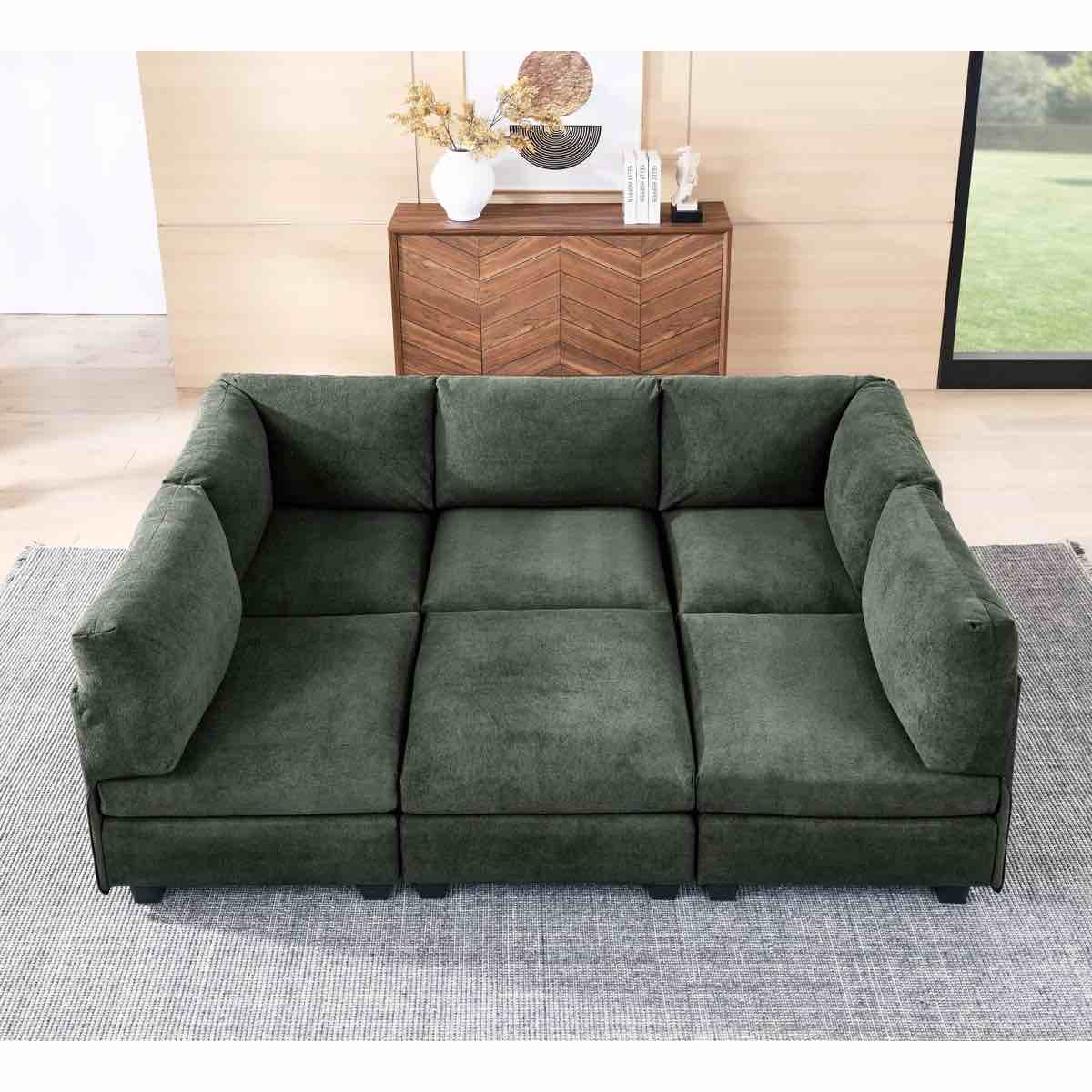 SEE DESCRIPTION 6 - Piece Upholstered Sectional D76902 By Wade Logan®