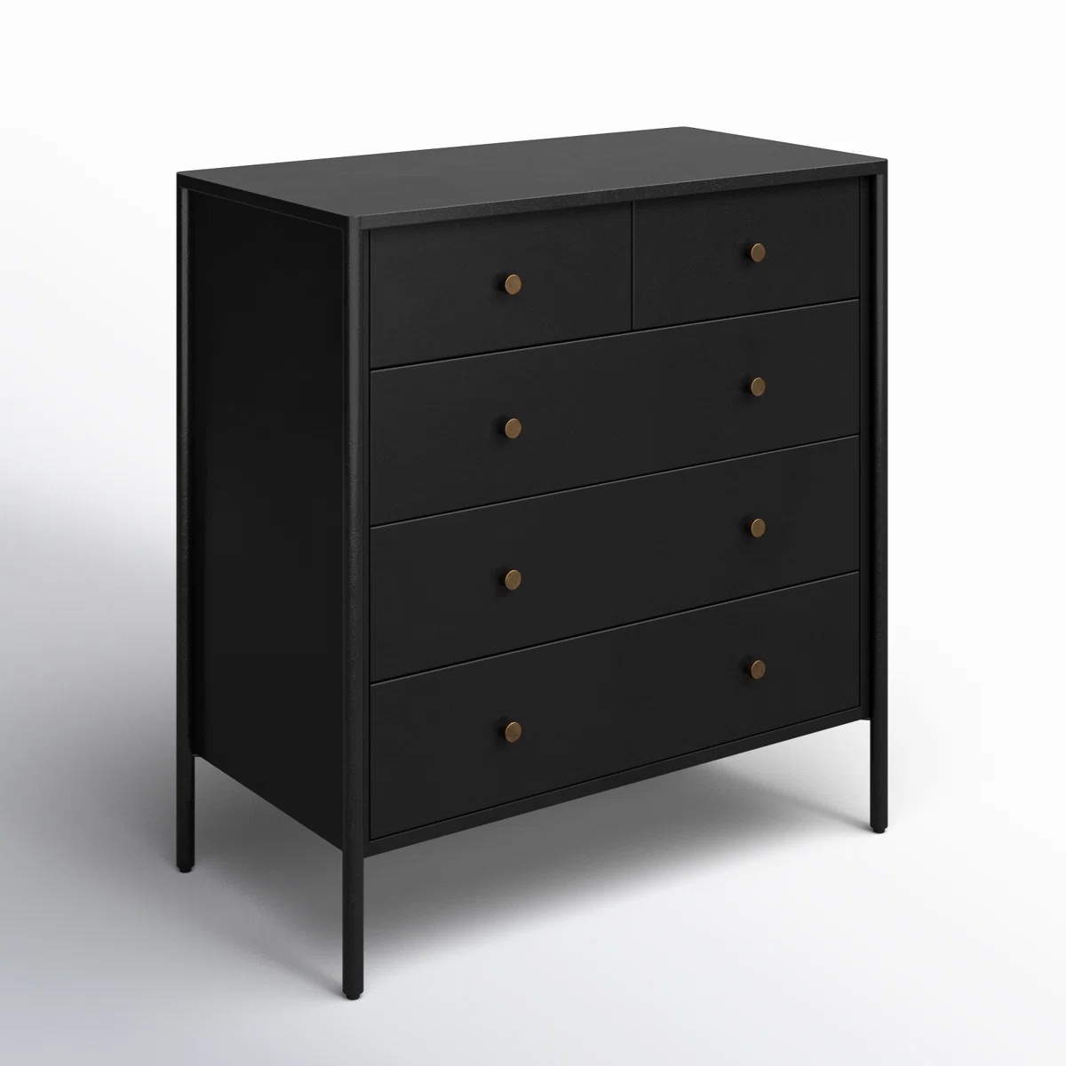 Acer Iron 36'' W 5 - Drawer Dresser By Birch Lane™