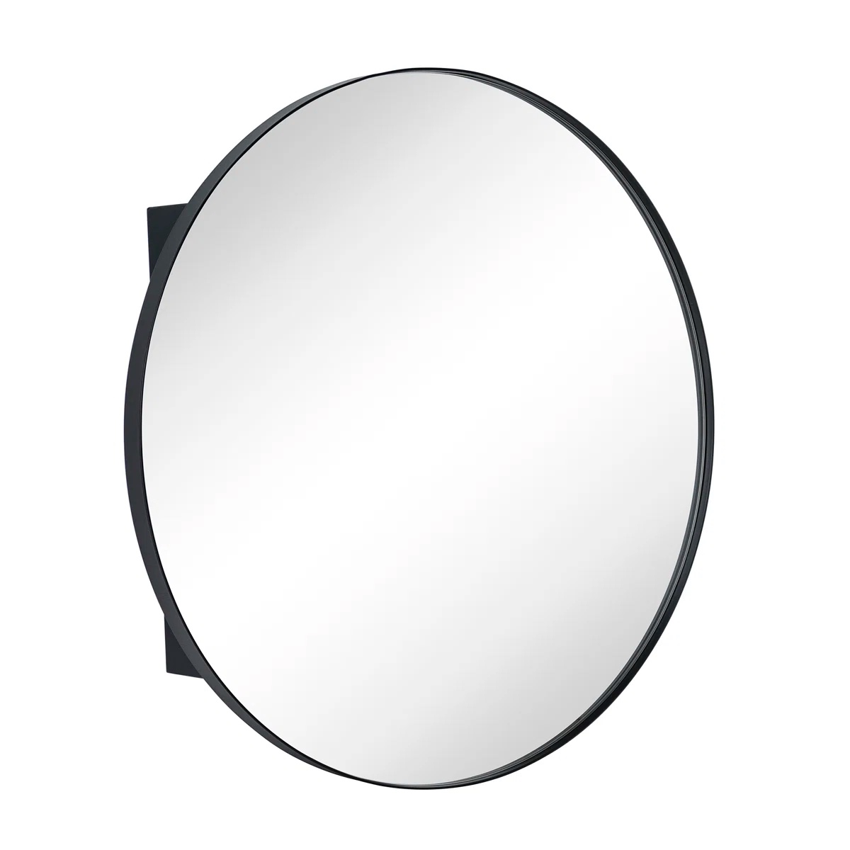 Seenaa Surface Mount Framed Medicine Cabinet with Mirror and 2 Adjustable Shelves, Oil Rubbed Bronze By Ebern Designs