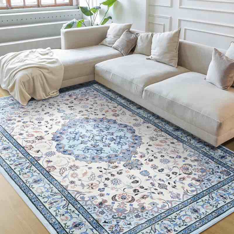 Rectangle 5' x 8' Fillender Large Oriental Floral Living Room Rug Washable Bedroom Rug Non-Slip Colorful Vintage Accent Floor Carpet For Home Decor by Charlton Home®