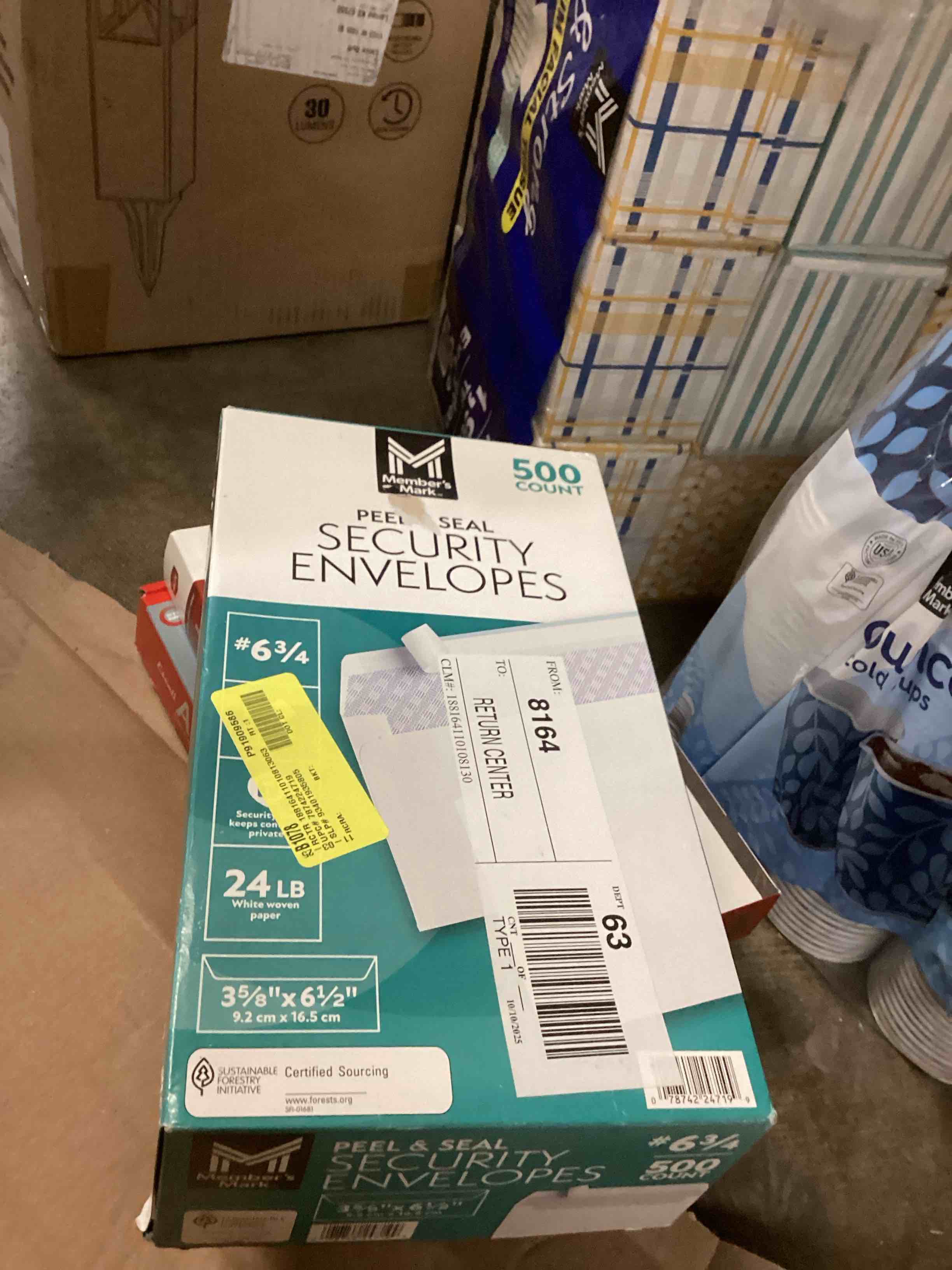 Condition photo showing Good Condition for Member's Mark Security Envelope 6 3/4' (500 ct.)