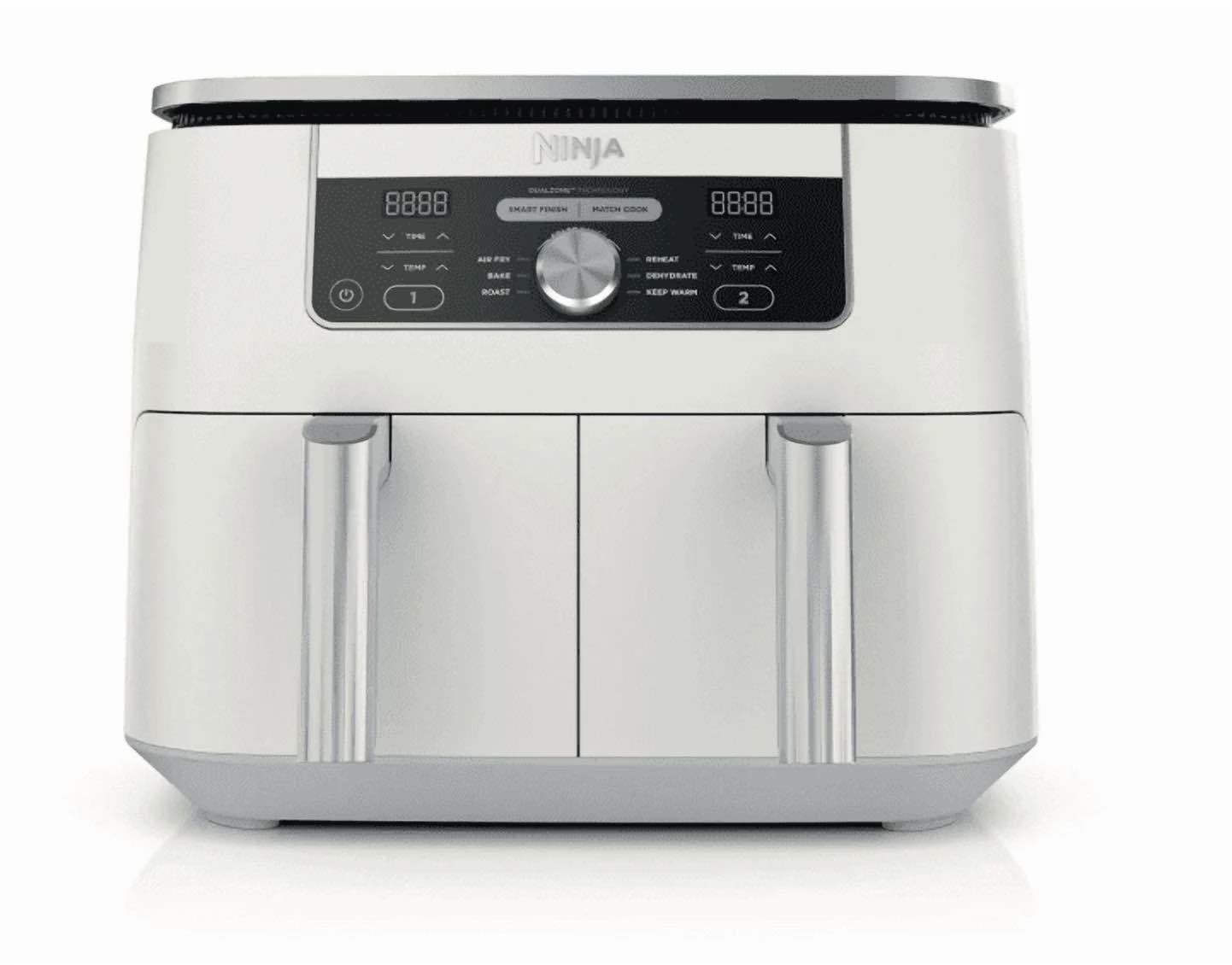 Ninja Foodi 6-in-1, 8 Quart 2-Basket Air Fryer with DualZone Technology -White