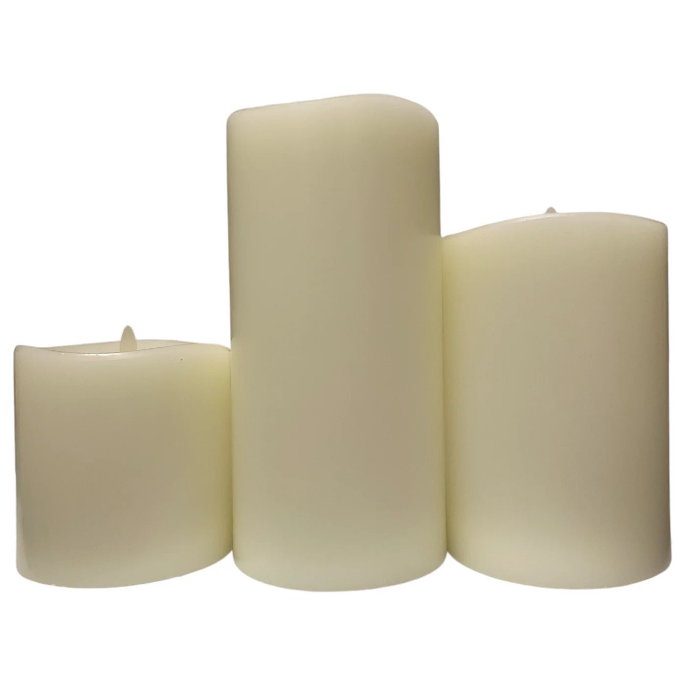 Member's Mark Battery Operated Flameless Moving LED Wax Candles, 3 Piece