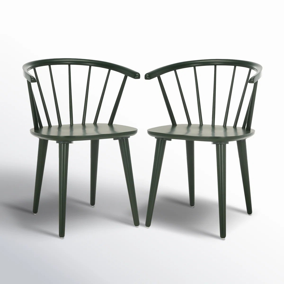 Sheffield Solid Wood Dining Chair (Set of 2) Garden Green By Joss & Main