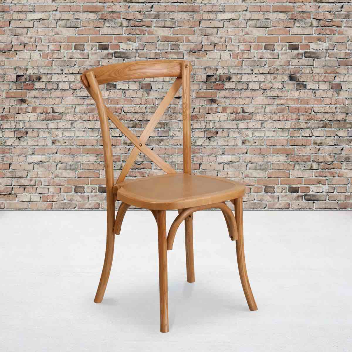 Arquit Stackable Cross-Back Wooden Bistro Chair By Rosalind Wheeler