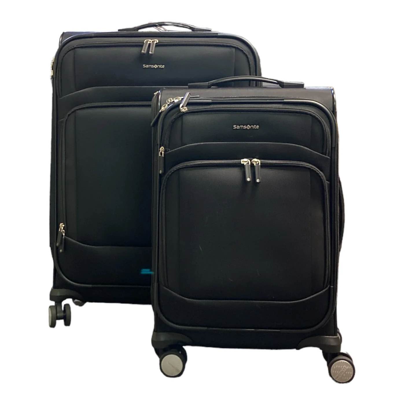 Samsonite Xpression 2-Piece Softside Spinner Luggage Set, Black