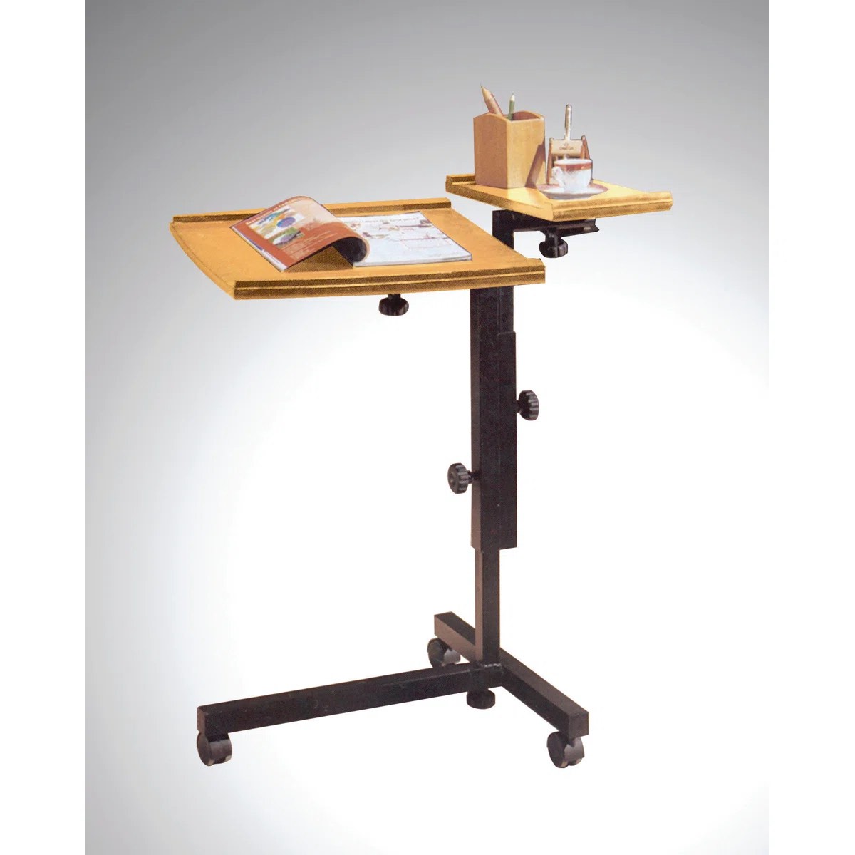 Arione Tray Table, Oak By Inbox Zero