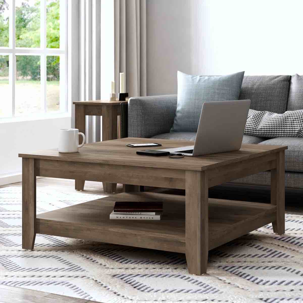 Weddel Basilico Coffee Table with Storage By Lark Manor™
