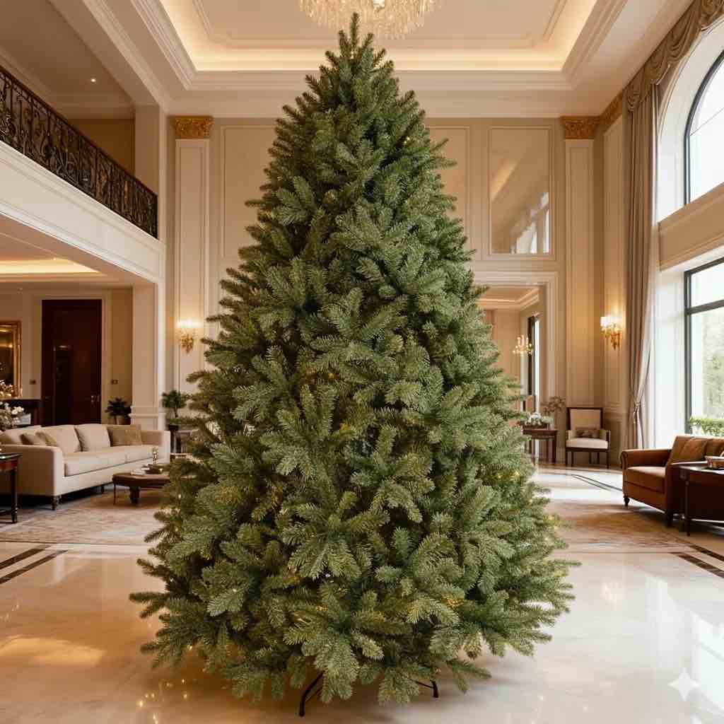 8FT Realistic Christmas Tree with 3308 PE+PVC Tips - Lush Foliage For Home Holiday Decoration (Not included lights) By The Holiday Aisle®