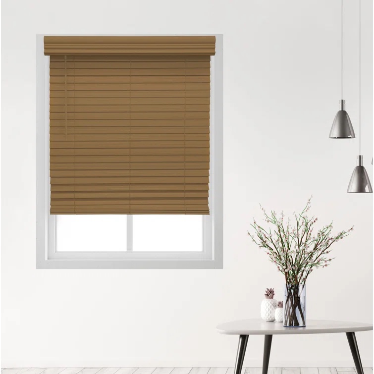 2.5” Room Darkening Cordless Faux Wood Blind