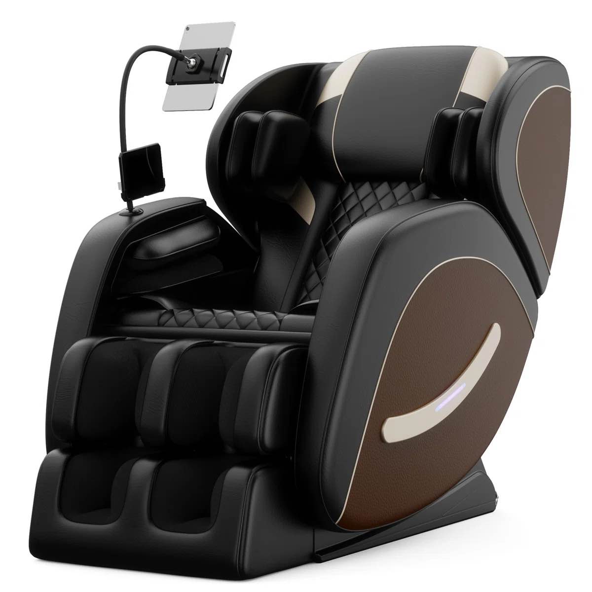 CloudRest Zero Gravity Full Body Massage Chair with Heat Foot Rollers Bluetooth Audio and 5 Auto Modes By Latitude Run®