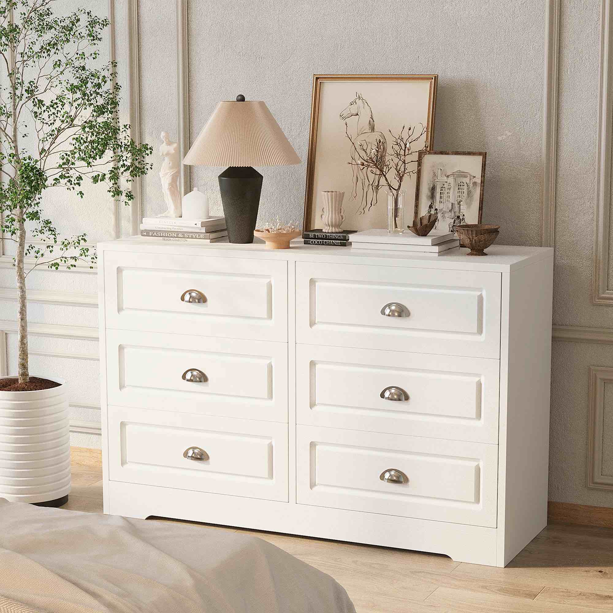 Aukusti 6 Drawer Double. Dresser 