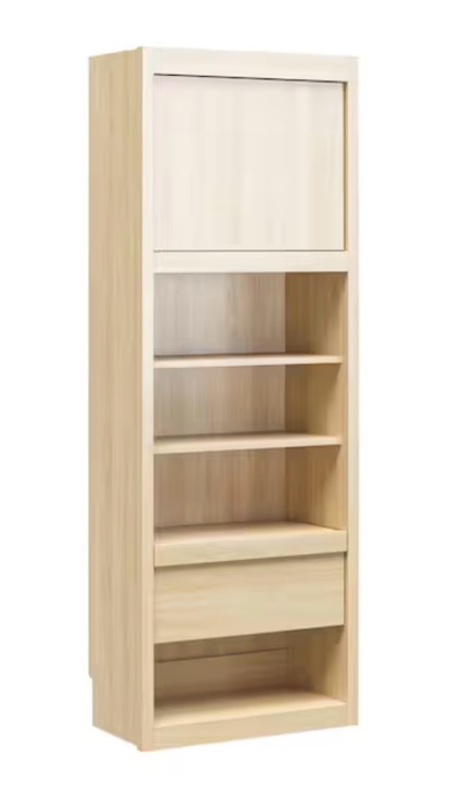 8169356COM Signature Sleep Paramount Single Side Cabinet for Wall Beds in Light Oak