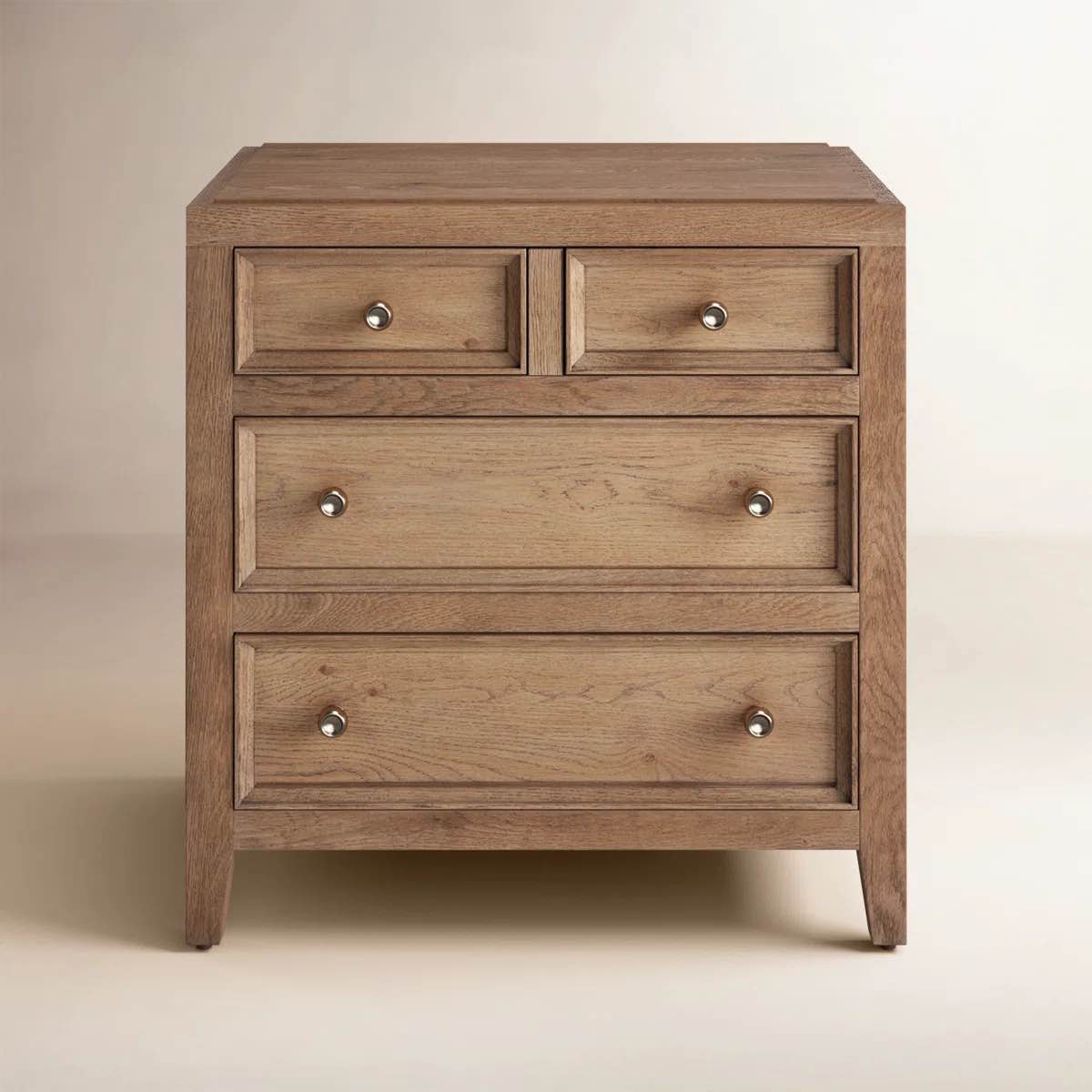 Rosalie 4-Drawer Nightstand, Brown