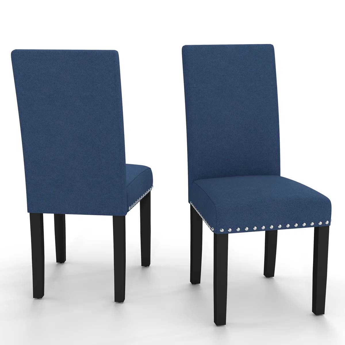 Upslope 18.9” Upholstered Parsons Chair ( Set of 2), Blue