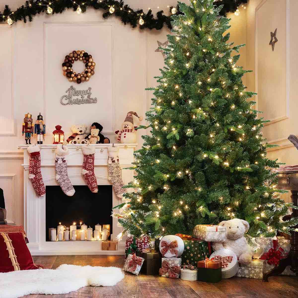 6’ Lighted Artificial Christmas Tree- Stand Included A156