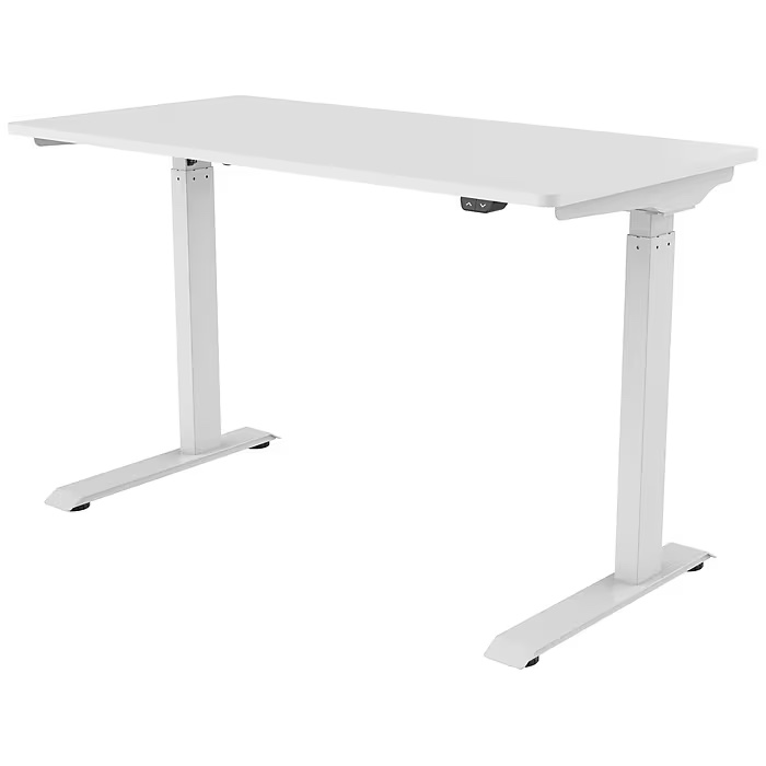 FlexiSpot 48"W Electric Adjustable Standing Desk, White (EC9W)