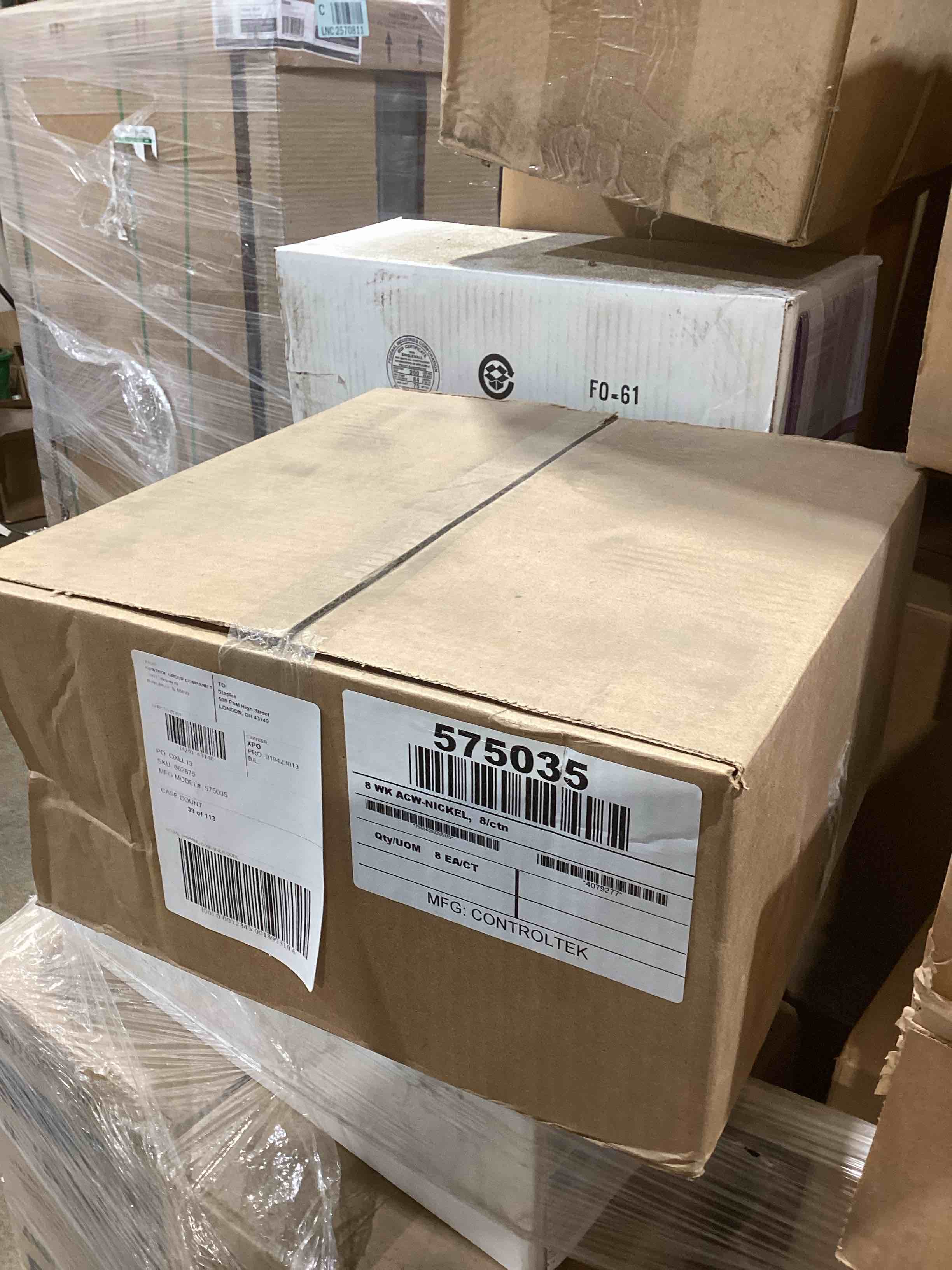 Condition photo showing New/Like New for CONTROLTEK Automatic Coin Wrapper Roll for Coin Wrapping Machines, Nickels, $2.00, Kraft/Blue, 2,000/Roll, 8 Rolls/Carton (575035)