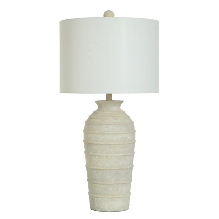 KHL333619 BRIE | Polyresin Body Table Lamp | 32in ht | 150 Watts