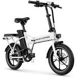 WINDHORSE W2A Folding Electric Bike 630W Peak Power, 20MPH, 35-Mile Range (White)