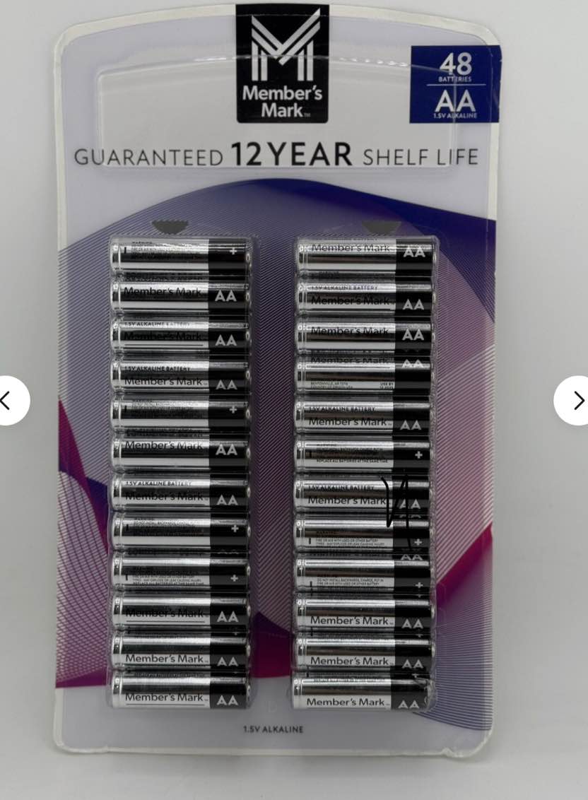 Member's Mark Alkaline AA Batteries 