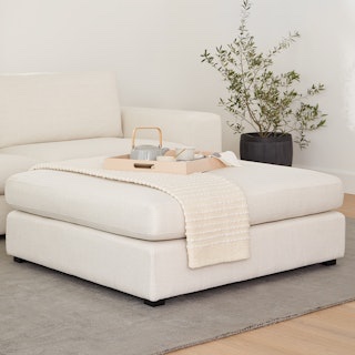 white  ottoman 
