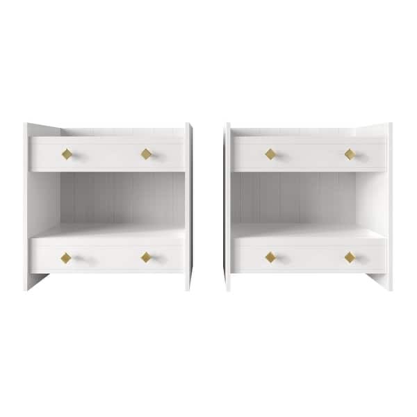 CraftPorch Mid-Century Modern 2 Piece Nightstand