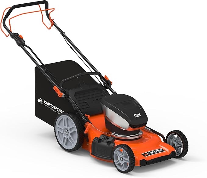 Yard Force Electric YF40VRX21-SP 21" Cordless Lawn Mower – 40V Lithium-Ion Battery, 3-in-1 Self-Propelled, Adjustable Cutting Heights, Brushless Motor. 